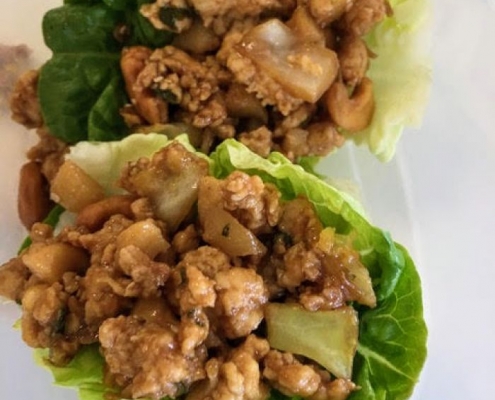 [Cooking Club] Receta coreana Wraps de lechuga con pollo oriental